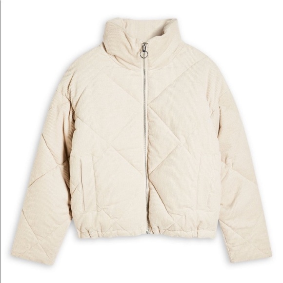 Topshop Corduroy Puffer Jacket - Picture 4 of 6